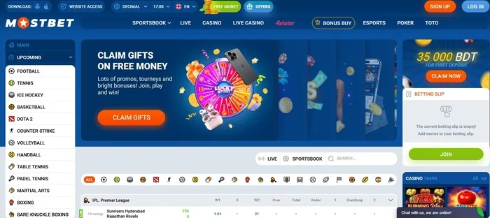 Mostbet official site in Bangladesh
